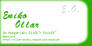 eniko ollar business card